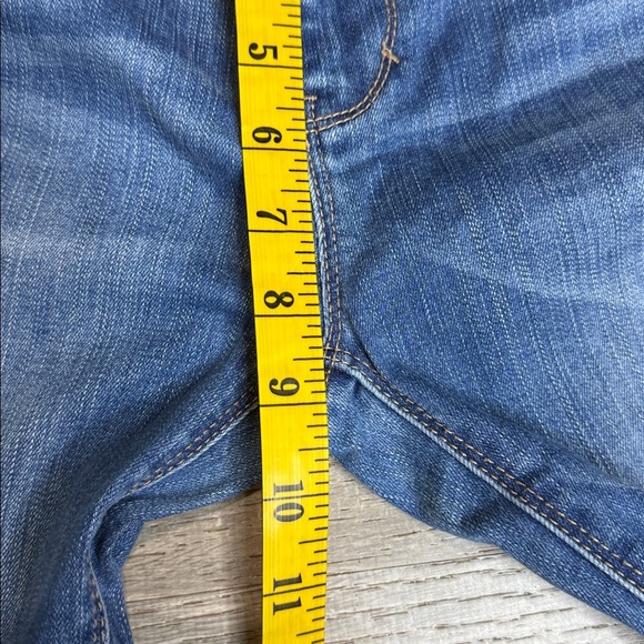 WHBM The Skinny Ankle Jeans Button Hem Blue Sz 0 - Picture 8 of 11